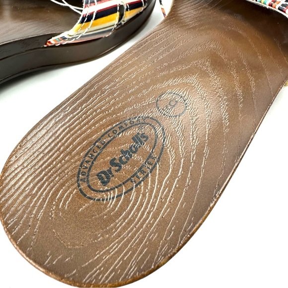 Dr Scholls Advanced Comfort Slides 9 Striped Slip On Sandals Womens Brand New - Picture 4 of 7